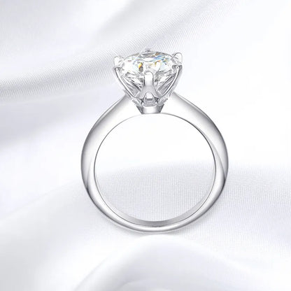 Exclusive Smyoue GRA Certified 1-5CT Moissanite Ring VVS1 Lab Diamond Solitaire Ring for Women Engagement Promise Wedding Band Jewelry