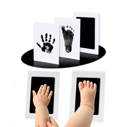 Newborn Baby Hand & Footprint Kit with Ink Pad & Photo Frame - Safe, Non-Toxic Souvenir for Precious Memories